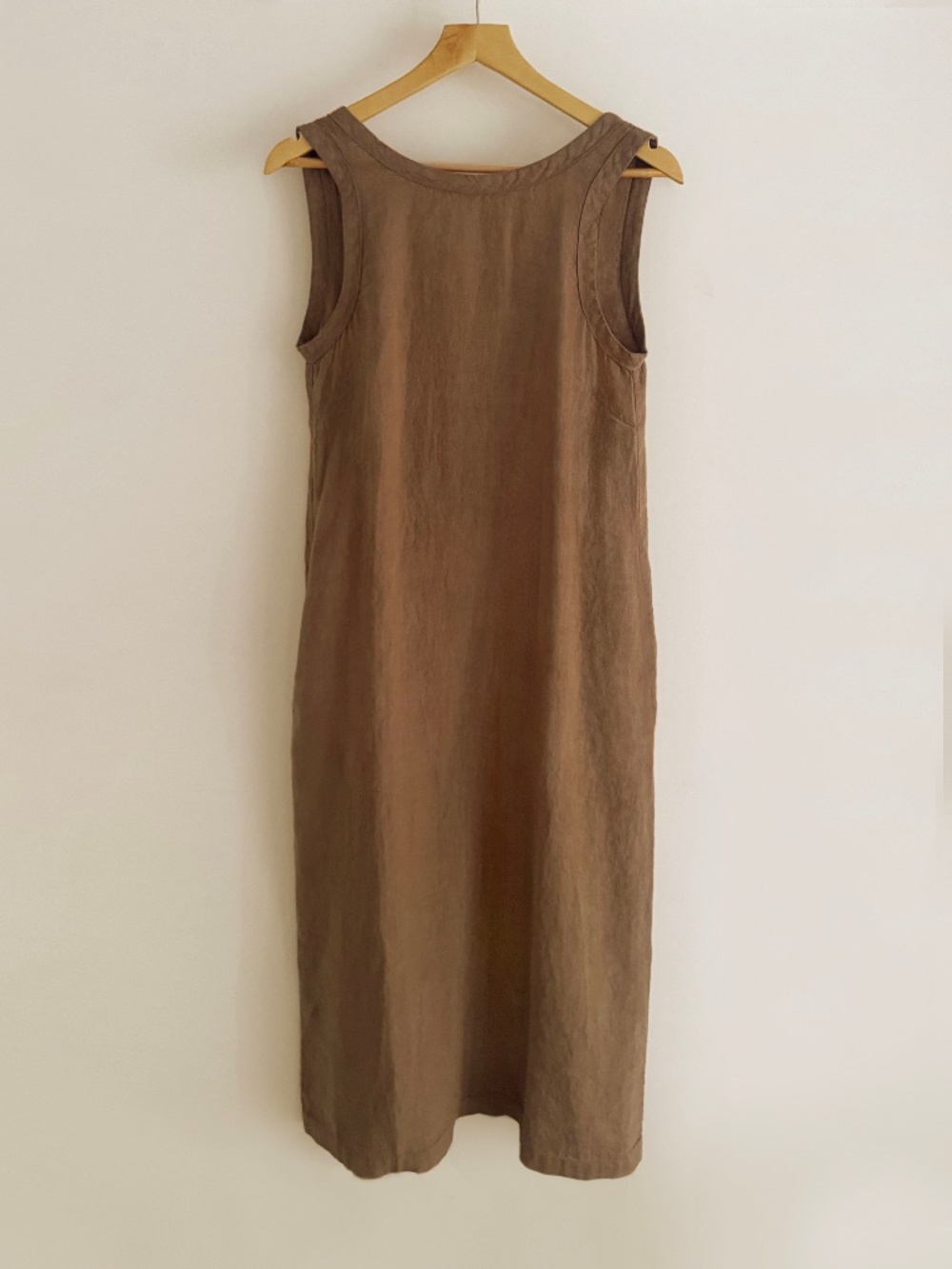 Sauths Carmen Linen Dress Brown Size X Small NWT